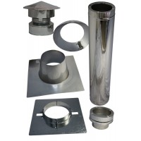 Plat dak DW150mm / Compleet Dakdoorvoer Set Bitumen