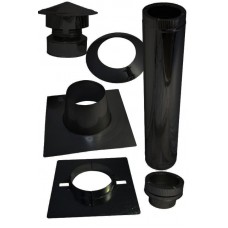 Plat dak Dw200mm Zwart Bitumen  / Compleet Dakdoorvoer Set 