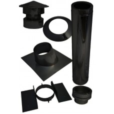 Schuin dak dw80mm Zwart Bitumen / Compleet dakdoorvoer set